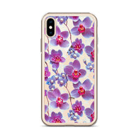 Thumbnail for *Clear Case* Fuchsia Orchid - iPhone X, iPhone XS, & iPhone XR