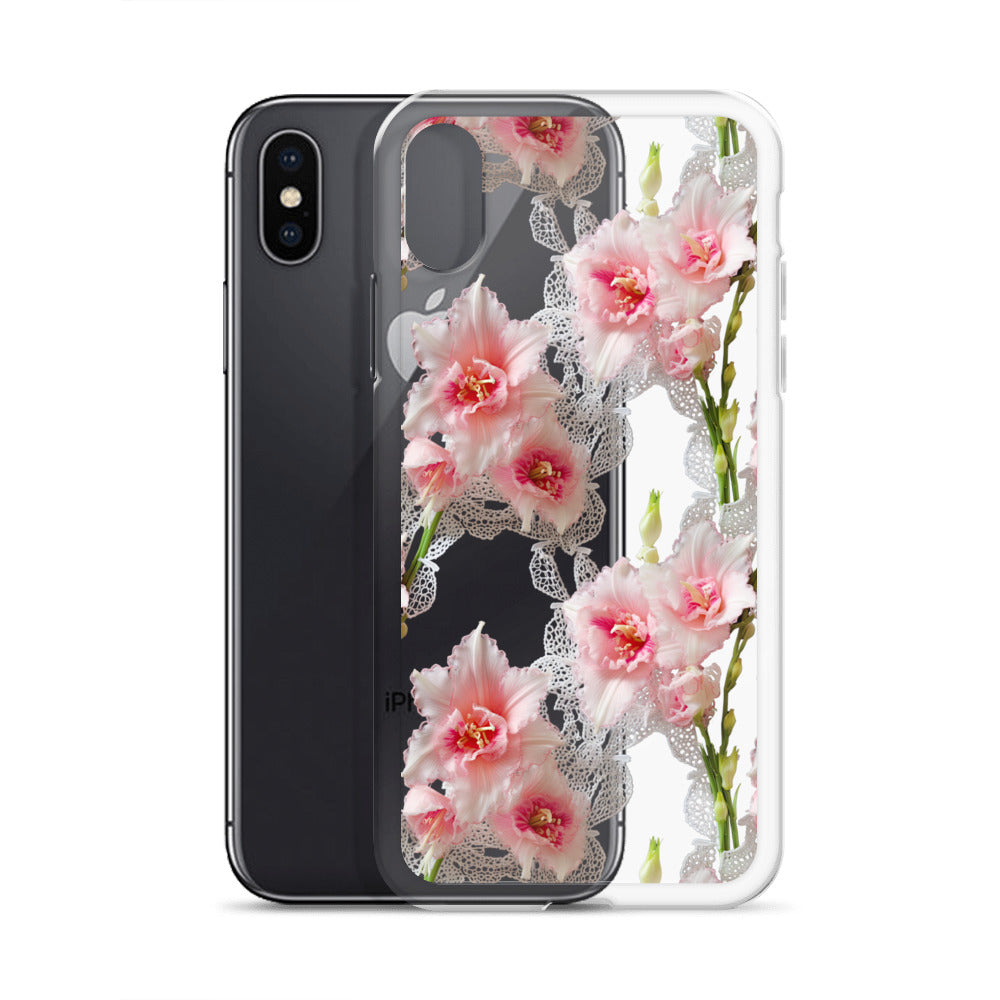 *Clear Case* Gladioli Garden - iPhone X, iPhone XS, & iPhone XR