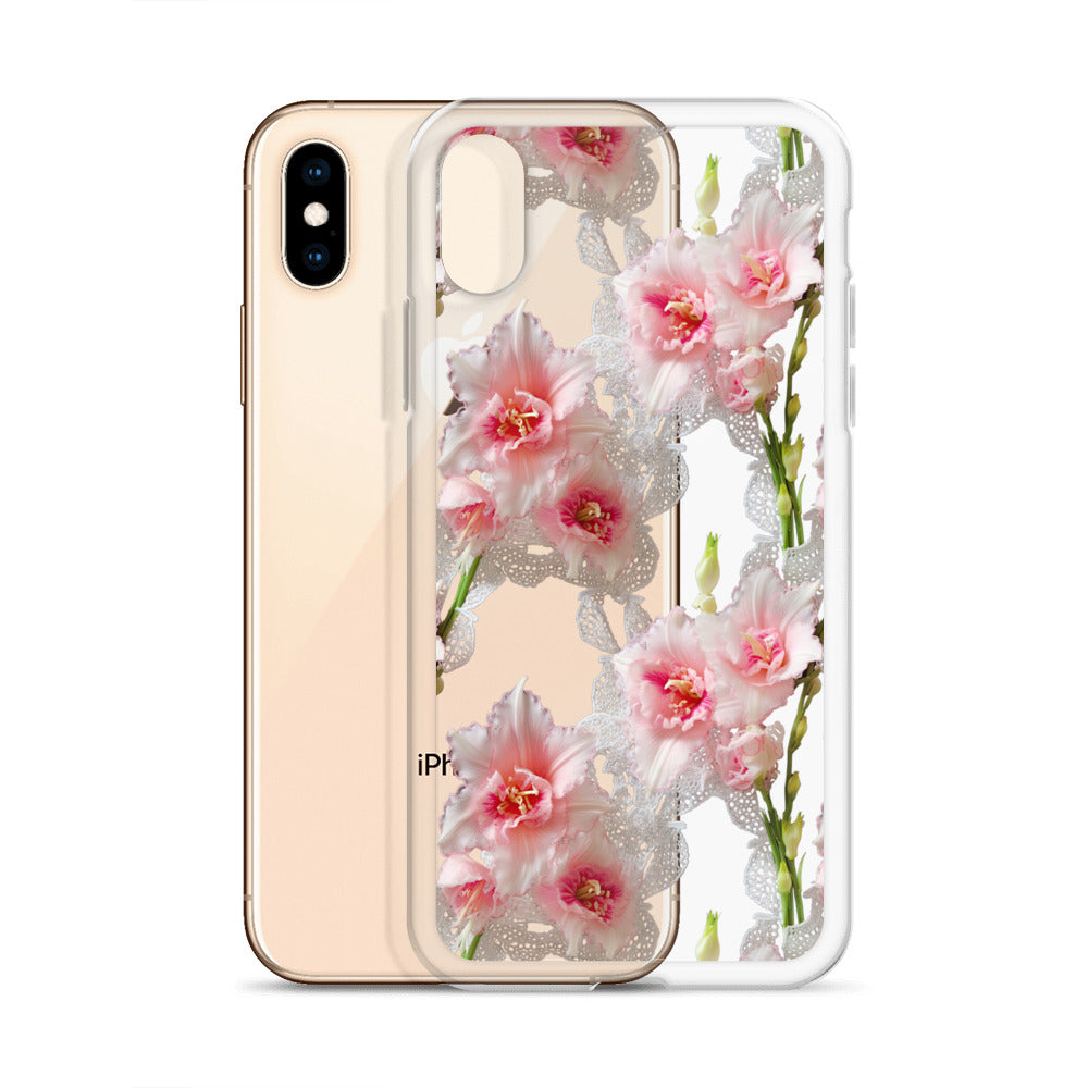 *Clear Case* Gladioli Garden - iPhone X, iPhone XS, & iPhone XR