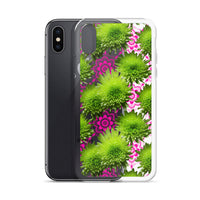 Thumbnail for *Clear Case* Green Mums and Lace - iPhone X, iPhone XS, & iPhone XR