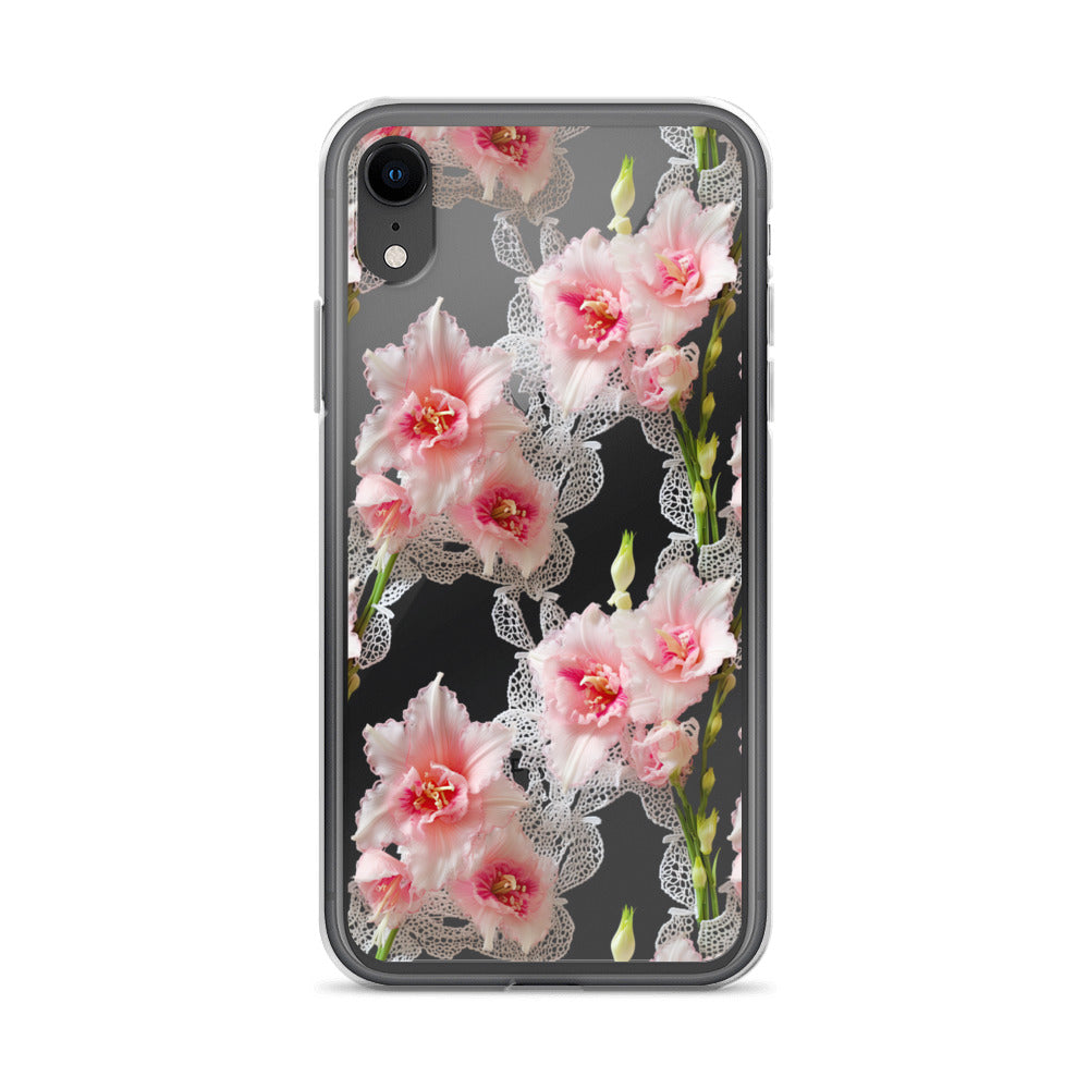 *Clear Case* Gladioli Garden - iPhone X, iPhone XS, & iPhone XR