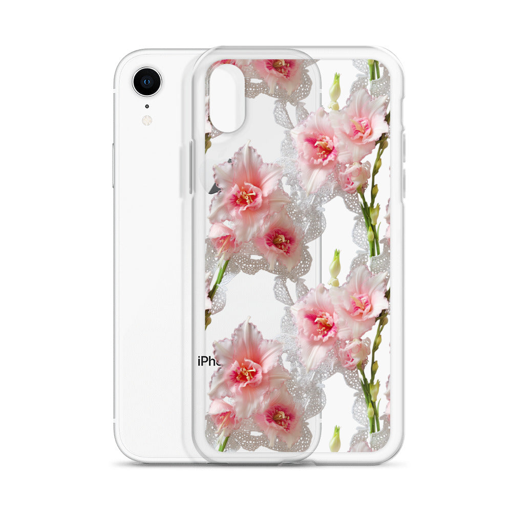 *Clear Case* Gladioli Garden - iPhone X, iPhone XS, & iPhone XR