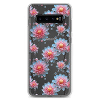 Thumbnail for *Clear Case* Pink and Blue Glass Flowers - Samsung Galaxy S10, Samsung Galaxy S10e, & Samsung Galaxy S10+