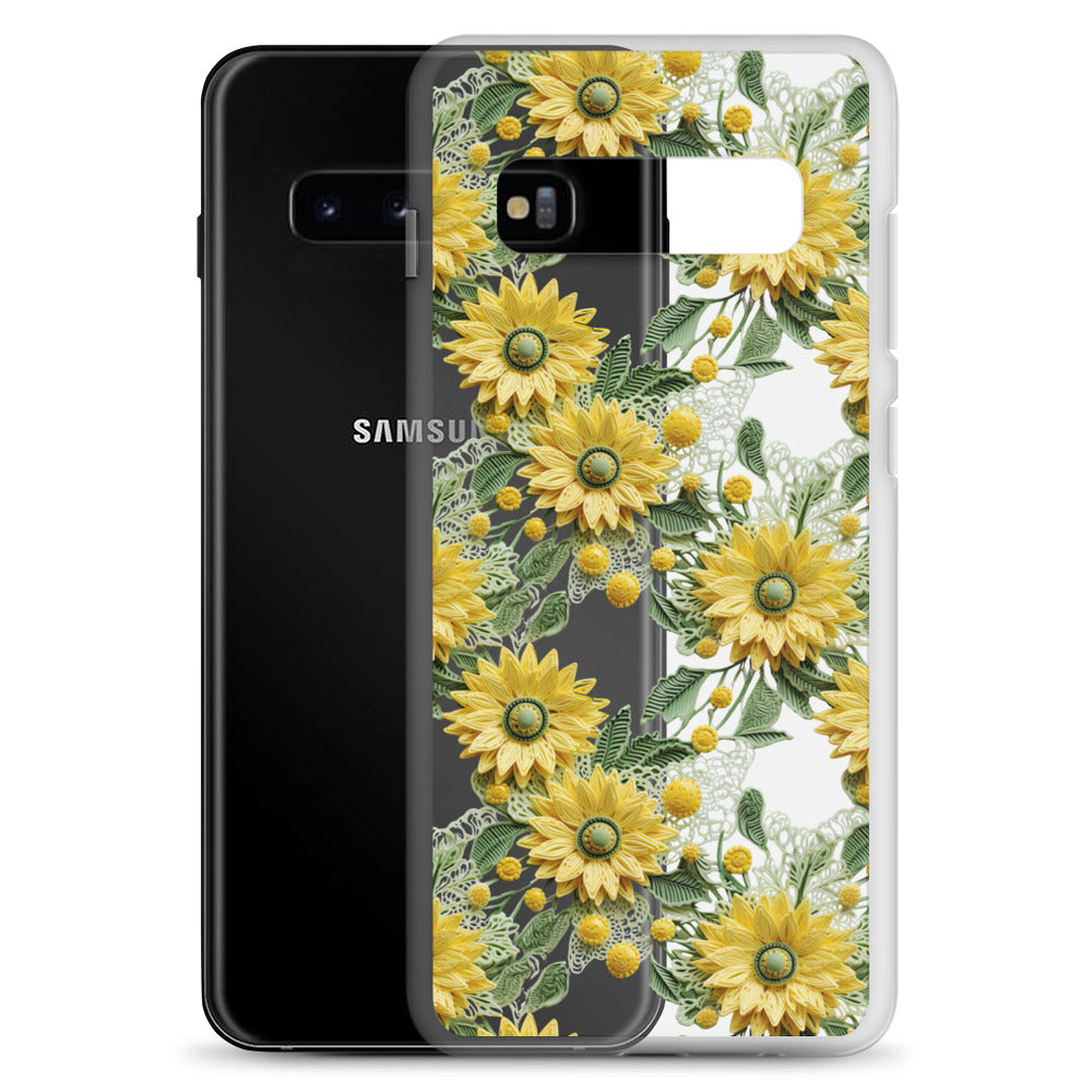 *Clear Case* Whimsical Sunflowers - Samsung Galaxy S10, Samsung Galaxy S10e, & Samsung Galaxy S10+