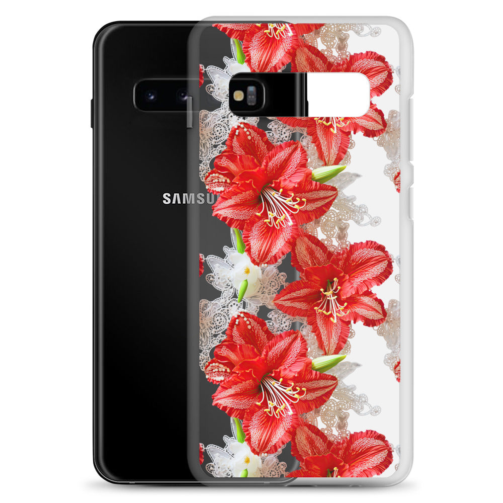 *Clear Case* Enchanting Amaryllis - Samsung Galaxy S10, Samsung Galaxy S10e, & Samsung Galaxy S10+