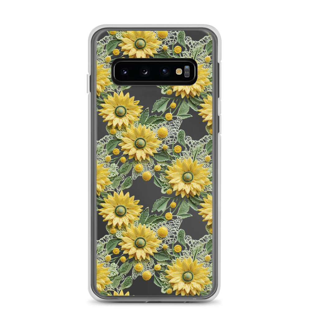 *Clear Case* Whimsical Sunflowers - Samsung Galaxy S10, Samsung Galaxy S10e, & Samsung Galaxy S10+