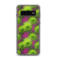 Thumbnail for *Clear Case* Green Mums and Lace - Samsung Galaxy S10, Samsung Galaxy S10e, & Samsung Galaxy S10+