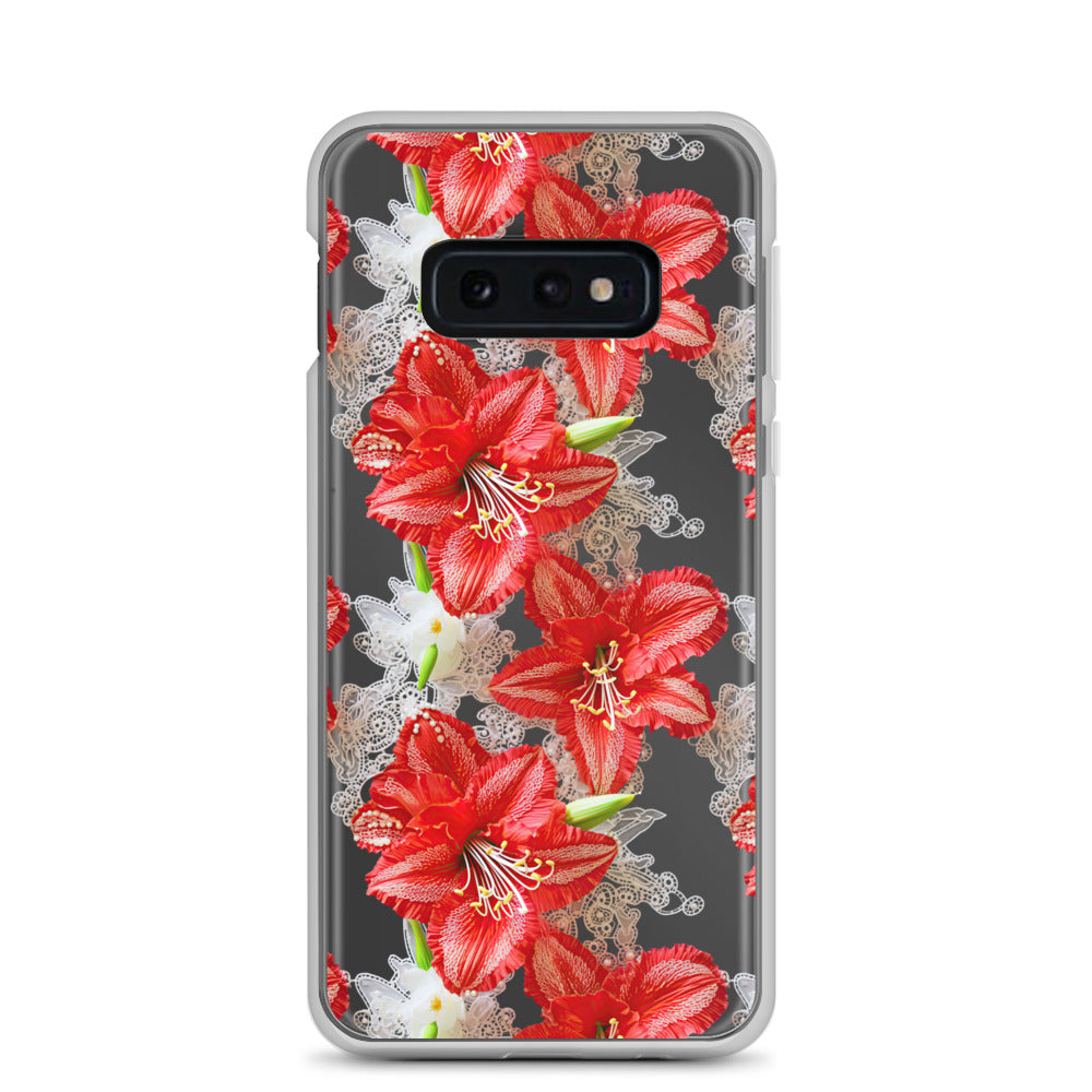 *Clear Case* Enchanting Amaryllis - Samsung Galaxy S10, Samsung Galaxy S10e, & Samsung Galaxy S10+