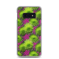 Thumbnail for *Clear Case* Green Mums and Lace - Samsung Galaxy S10, Samsung Galaxy S10e, & Samsung Galaxy S10+