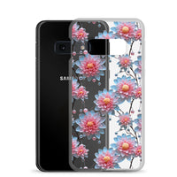 Thumbnail for *Clear Case* Pink and Blue Glass Flowers - Samsung Galaxy S10, Samsung Galaxy S10e, & Samsung Galaxy S10+