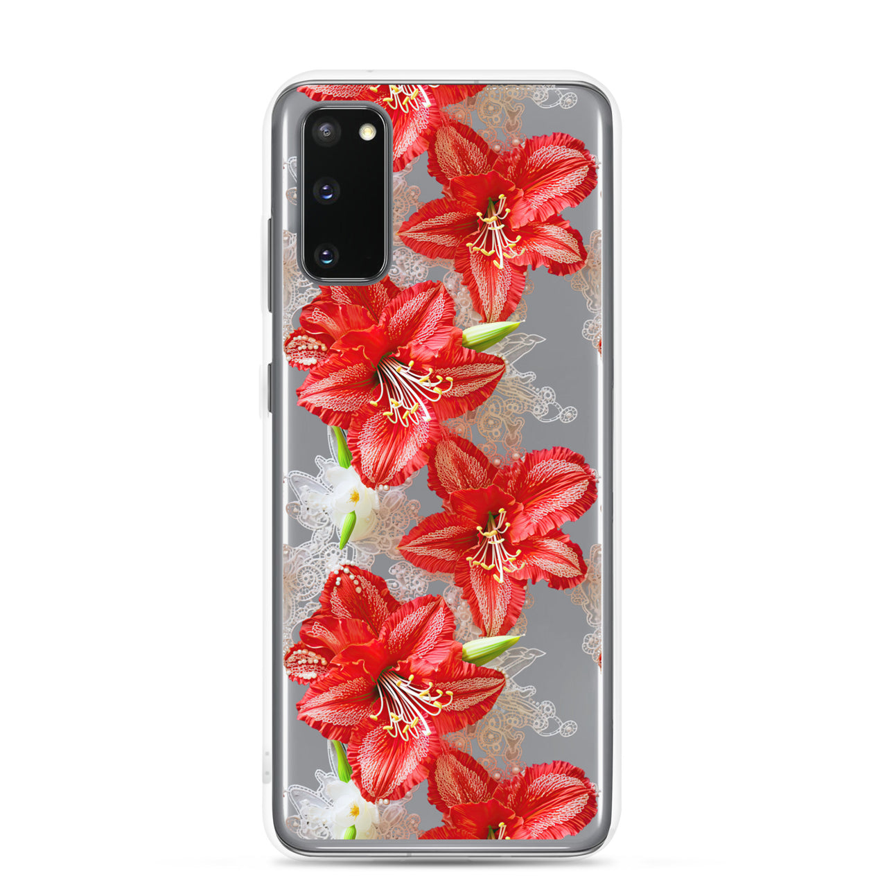 *Clear Case* Enchanting Amaryllis - Samsung Galaxy S20, Samsung Galaxy S20 FE, Samsung Galaxy S20 Ultra, & Samsung Galaxy S20 Plus