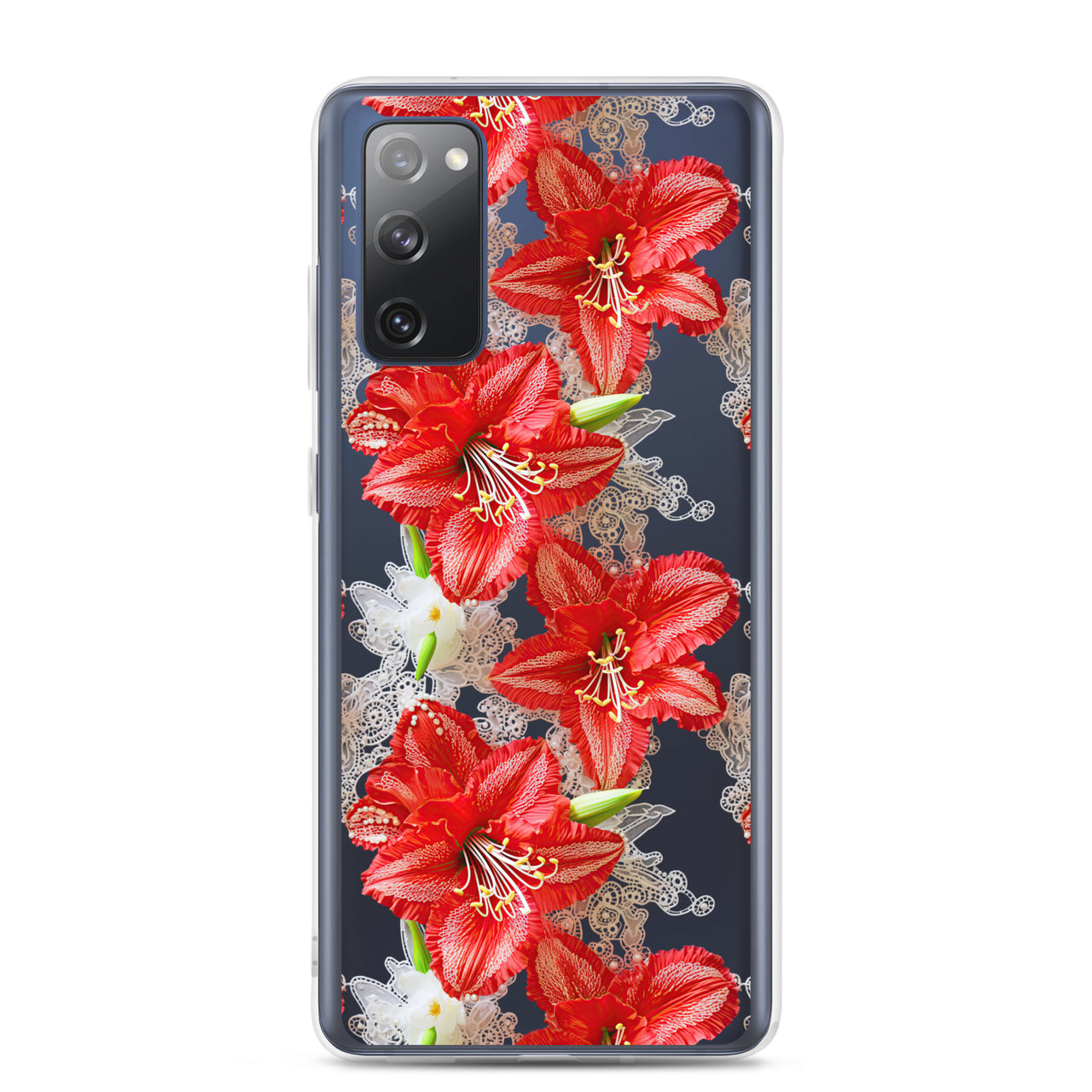 *Clear Case* Enchanting Amaryllis - Samsung Galaxy S20, Samsung Galaxy S20 FE, Samsung Galaxy S20 Ultra, & Samsung Galaxy S20 Plus