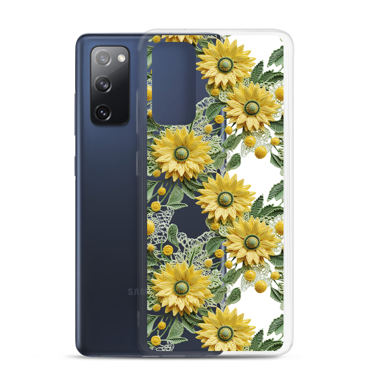 *Clear Case* Whimsical Sunflowers - Samsung Galaxy S20, Samsung Galaxy S20 FE, Samsung Galaxy S20 Ultra, & Samsung Galaxy S20 Plus