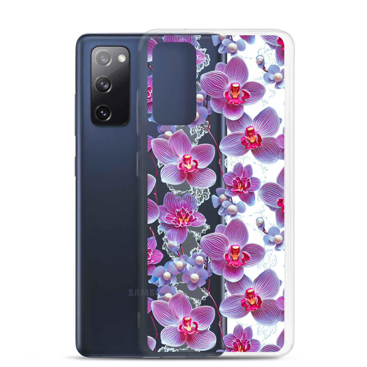 *Clear Case* Fuchsia Orchid - Samsung Galaxy S20, Samsung Galaxy S20 FE, Samsung Galaxy S20 Ultra, & Samsung Galaxy S20 Plus