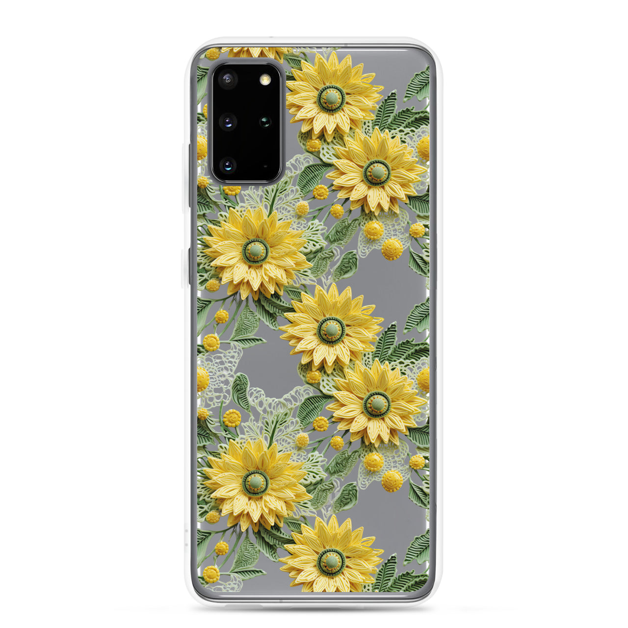 *Clear Case* Whimsical Sunflowers - Samsung Galaxy S20, Samsung Galaxy S20 FE, Samsung Galaxy S20 Ultra, & Samsung Galaxy S20 Plus