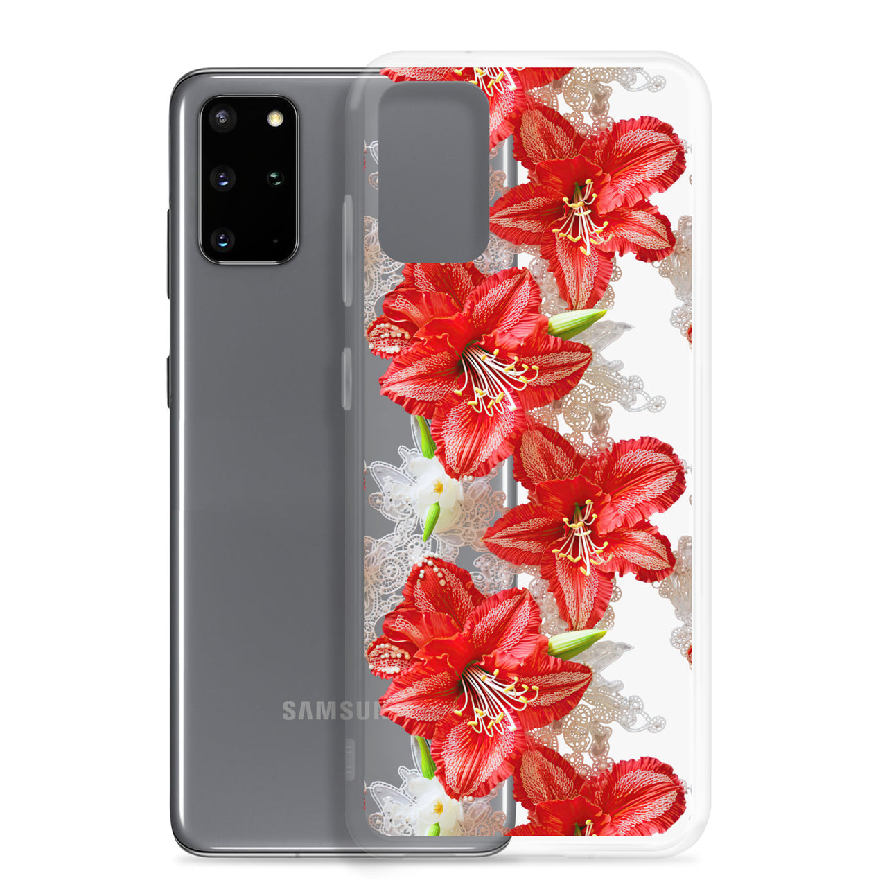 *Clear Case* Enchanting Amaryllis - Samsung Galaxy S20, Samsung Galaxy S20 FE, Samsung Galaxy S20 Ultra, & Samsung Galaxy S20 Plus