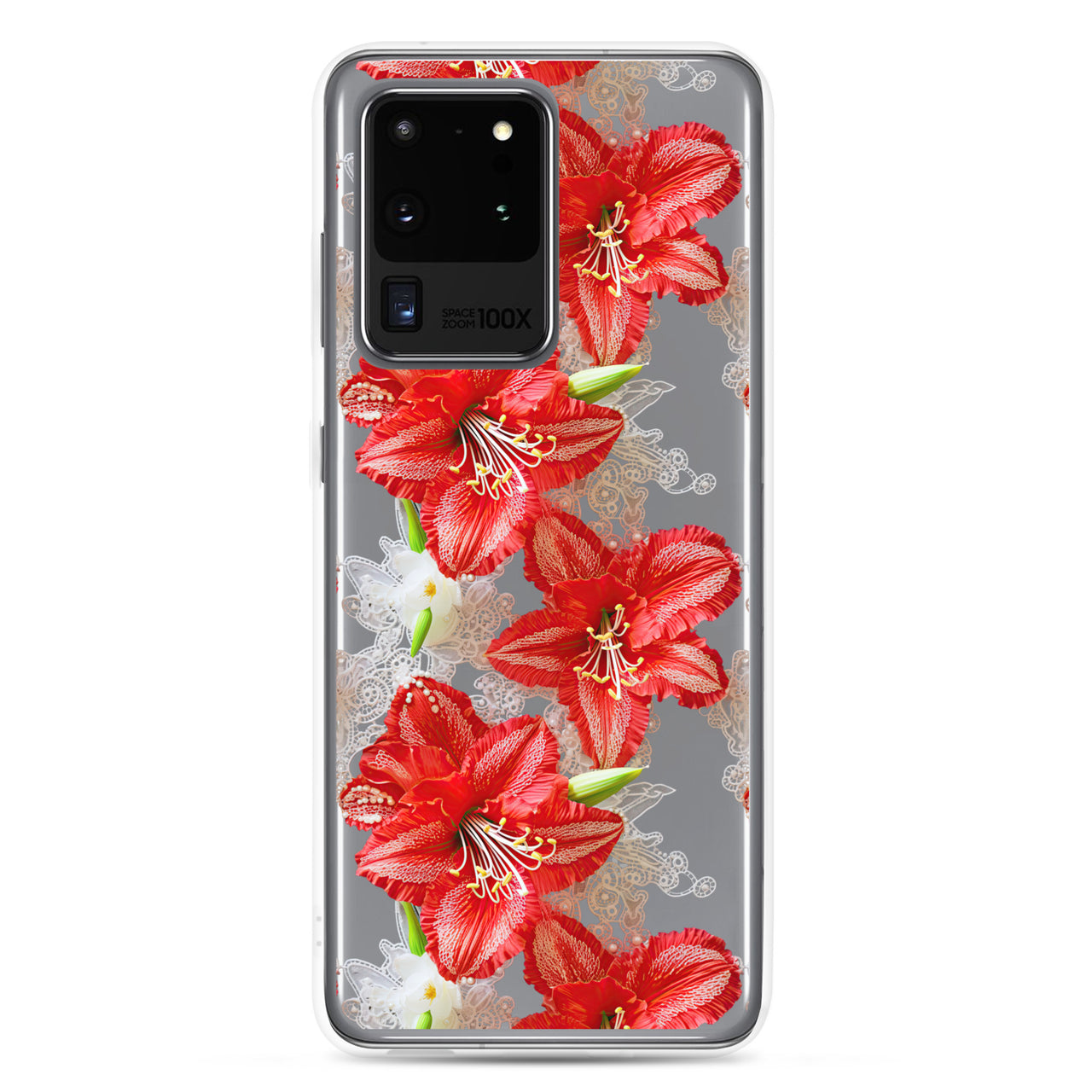 *Clear Case* Enchanting Amaryllis - Samsung Galaxy S20, Samsung Galaxy S20 FE, Samsung Galaxy S20 Ultra, & Samsung Galaxy S20 Plus