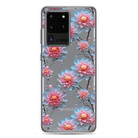 Thumbnail for *Clear Case* Pink and Blue Glass Flowers - Samsung Galaxy S20, Samsung Galaxy S20 FE, Samsung Galaxy S20 Ultra, & Samsung Galaxy S20 Plus