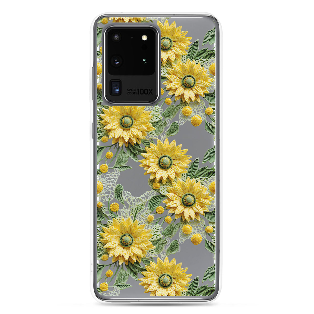 *Clear Case* Whimsical Sunflowers - Samsung Galaxy S20, Samsung Galaxy S20 FE, Samsung Galaxy S20 Ultra, & Samsung Galaxy S20 Plus