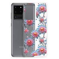 Thumbnail for *Clear Case* Pink and Blue Glass Flowers - Samsung Galaxy S20, Samsung Galaxy S20 FE, Samsung Galaxy S20 Ultra, & Samsung Galaxy S20 Plus