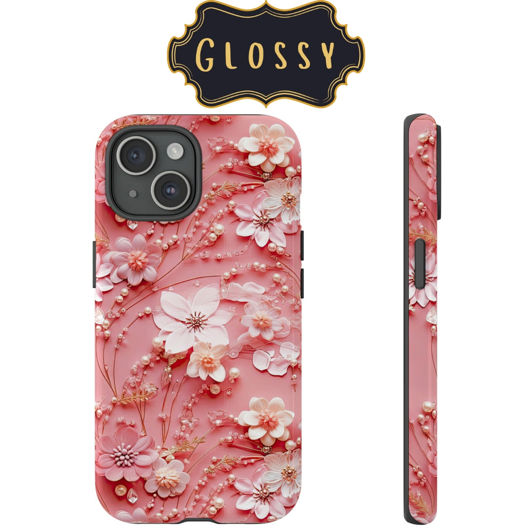 Floral Champagne Toast Tough Case for Google Pixel 7