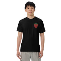 Thumbnail for Embroidered Strawberry Unisex Garment-dyed Heavyweight T-shirt