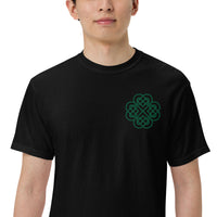 Thumbnail for Embroidered Shamrock Unisex Garment-dyed Heavyweight T-shirt