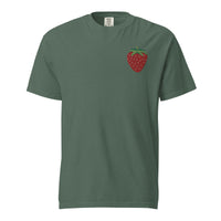 Thumbnail for Embroidered Strawberry Unisex Garment-dyed Heavyweight T-shirt