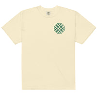 Thumbnail for Embroidered Shamrock Unisex Garment-dyed Heavyweight T-shirt